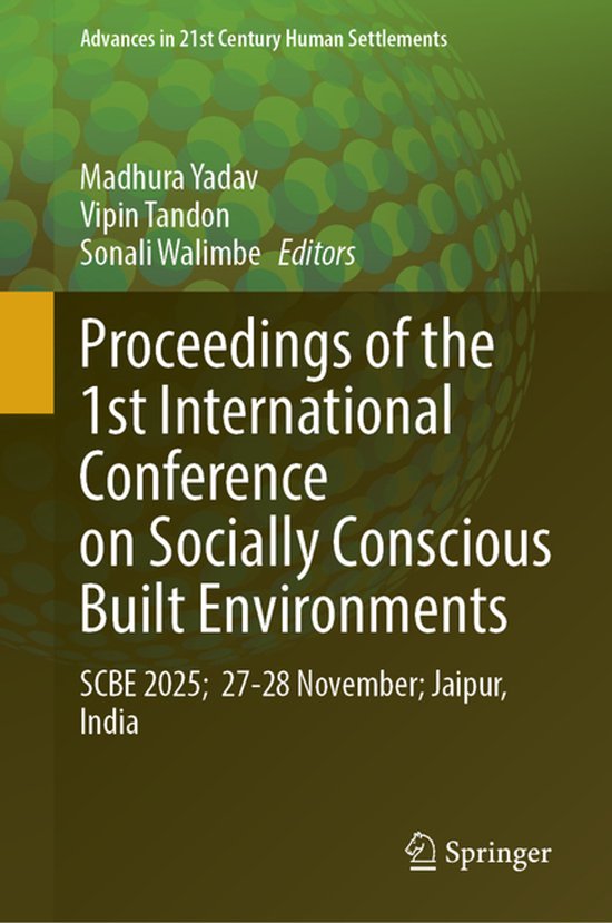 Advances in 21st Century Human Settlements- Proceedings of t ... - cover
