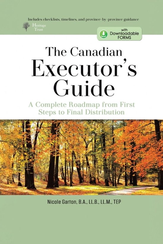 The Canadian Executor's Guide - cover