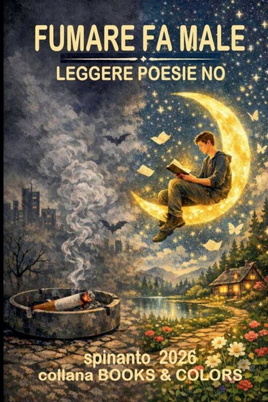 Books & Colors- FUMARE FA MALE leggere poesie no - cover