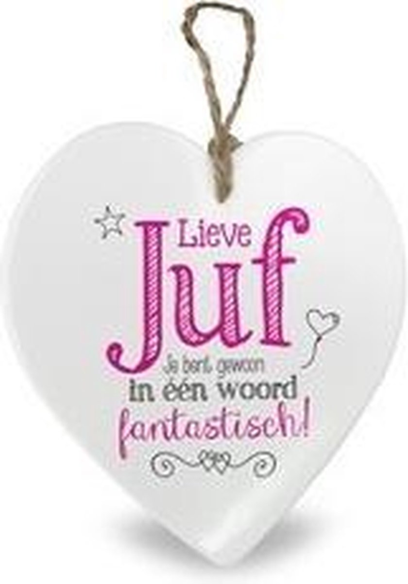 Stenen hart - Lieve juf