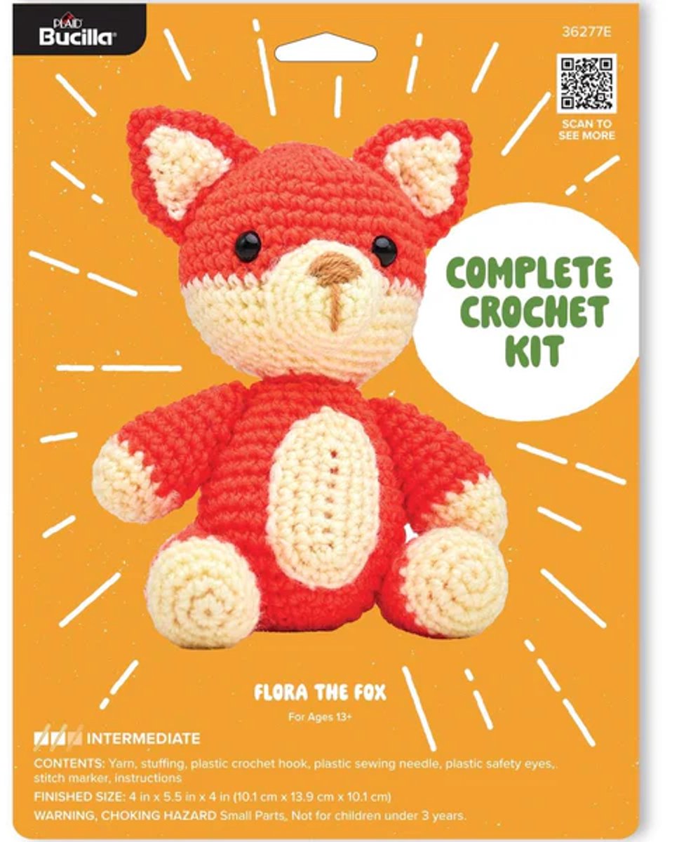 Plaid Bucilla - Haakpakket - Crochet kit - Flora the fox - Flora de vos - 36277E