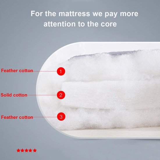 Japanse Futonmatras - Vloermat Slapen - Comfortabel Slapen - Rug Gelijkmatige Lijn - 180x200cm - Paars — afbeelding 2