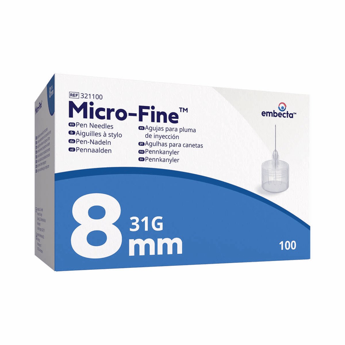 BD Micro-Fine Pennaalden 31g 8mm 100 stuks