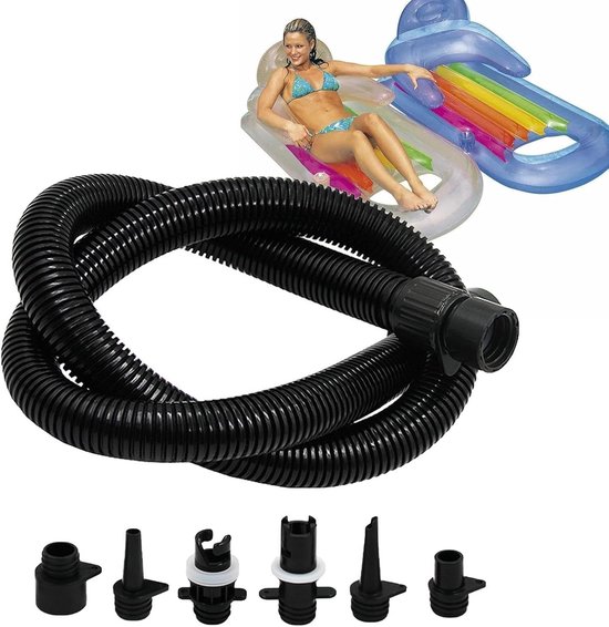 Luchtpompslang Adapter - Opblaasbuis Kit - Watersport Accessoires - Universele Compatibiliteit - 10.5 x 7 x 1.5 cm - Meerkleurig — afbeelding 3
