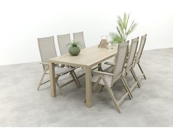 Hartman Napoli/Lena dining tuinset verstelbaar voor 6 person