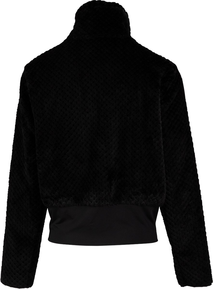 Brunotti - Kaytra Teddy Fleece Dames - Black - Fleece met Rits - Ultra Soft - Customizable Fit - L