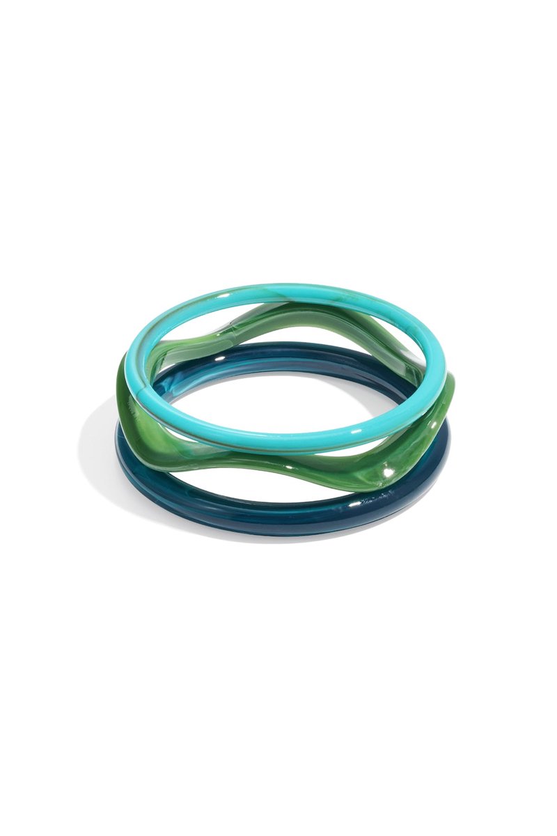 Acryl armbanden effen kleur casual dagelijks eenvoudig serie dames sieraden - Blauw