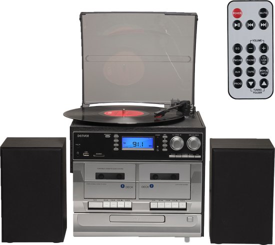 Denver MRD-166 Lecteur de CD Lecteur CD personnel Noir, Gris