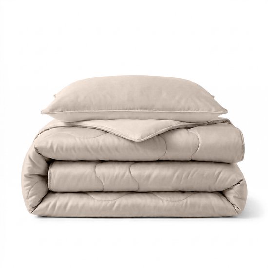 Sleeptime Verkoelend Dekbed zonder Overtrek - Wasbaar Dekbed - Inclusief Sloop - 140x200 - Taupe