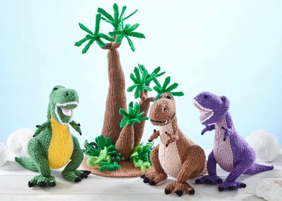 Breiboek Dinosauriërs - Breipatronen Dieren - Hobby Breien - Meerdere Maten - A4 Formaat — afbeelding 2