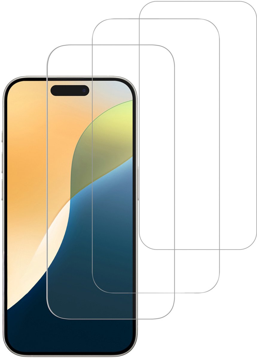 imoshion Bundel Screenprotector Gehard Glas 3 pack - Geschikt voor Apple iPhone 17 Pro