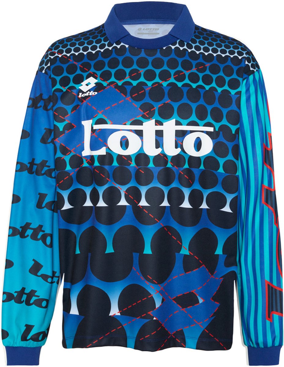 Lotto heren shirt met lange mouwen 1325014 Sportshirt Training Loose Fit Blauw