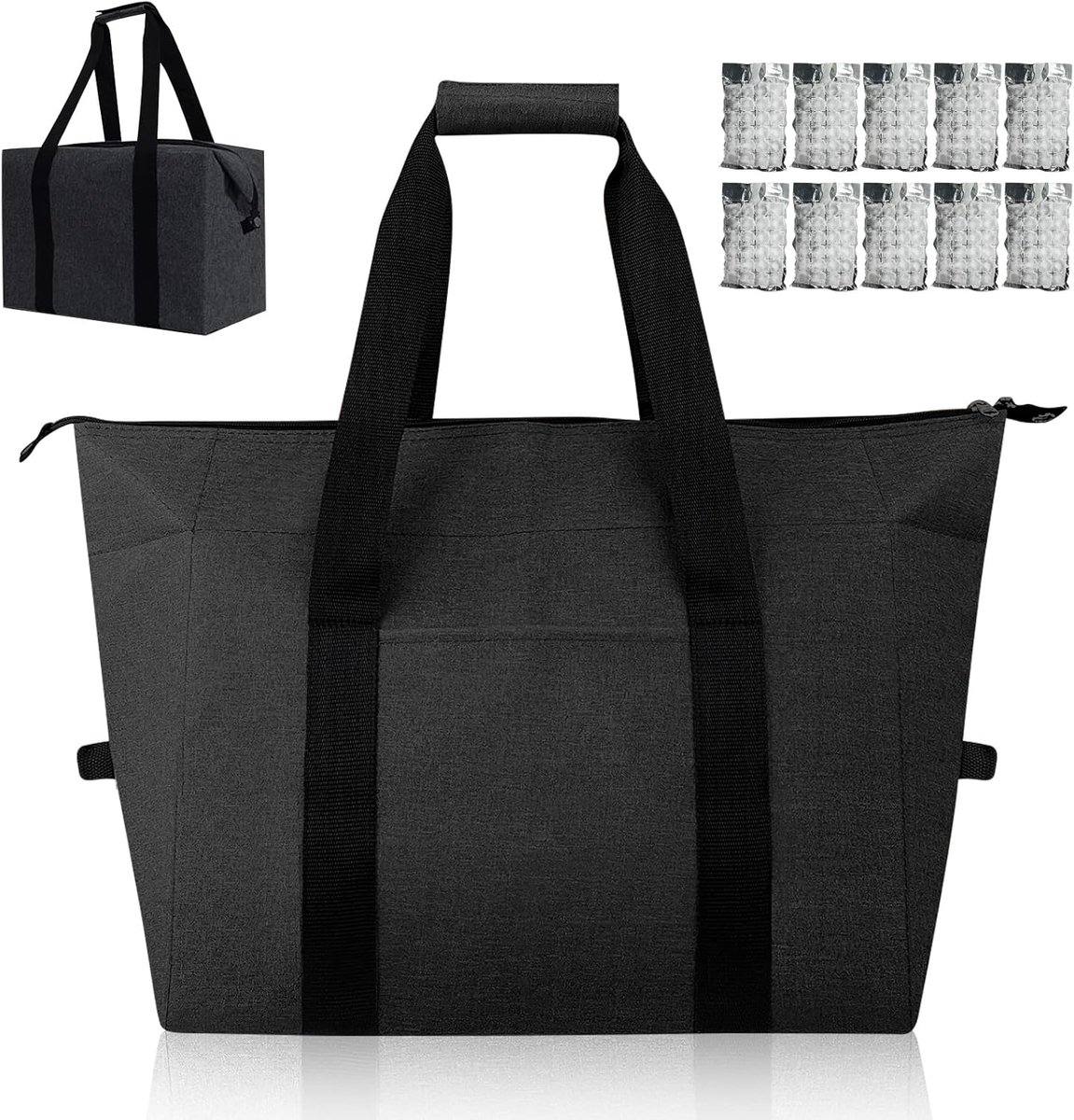 Picknicktas - Picknickmand - Lunchtas - Lunch Bag - Koeltas - Koelrugtas - Koelrugzak - Cooler Bag - Thermotas - Oxford - 20L - Zwart - van Imperatoris