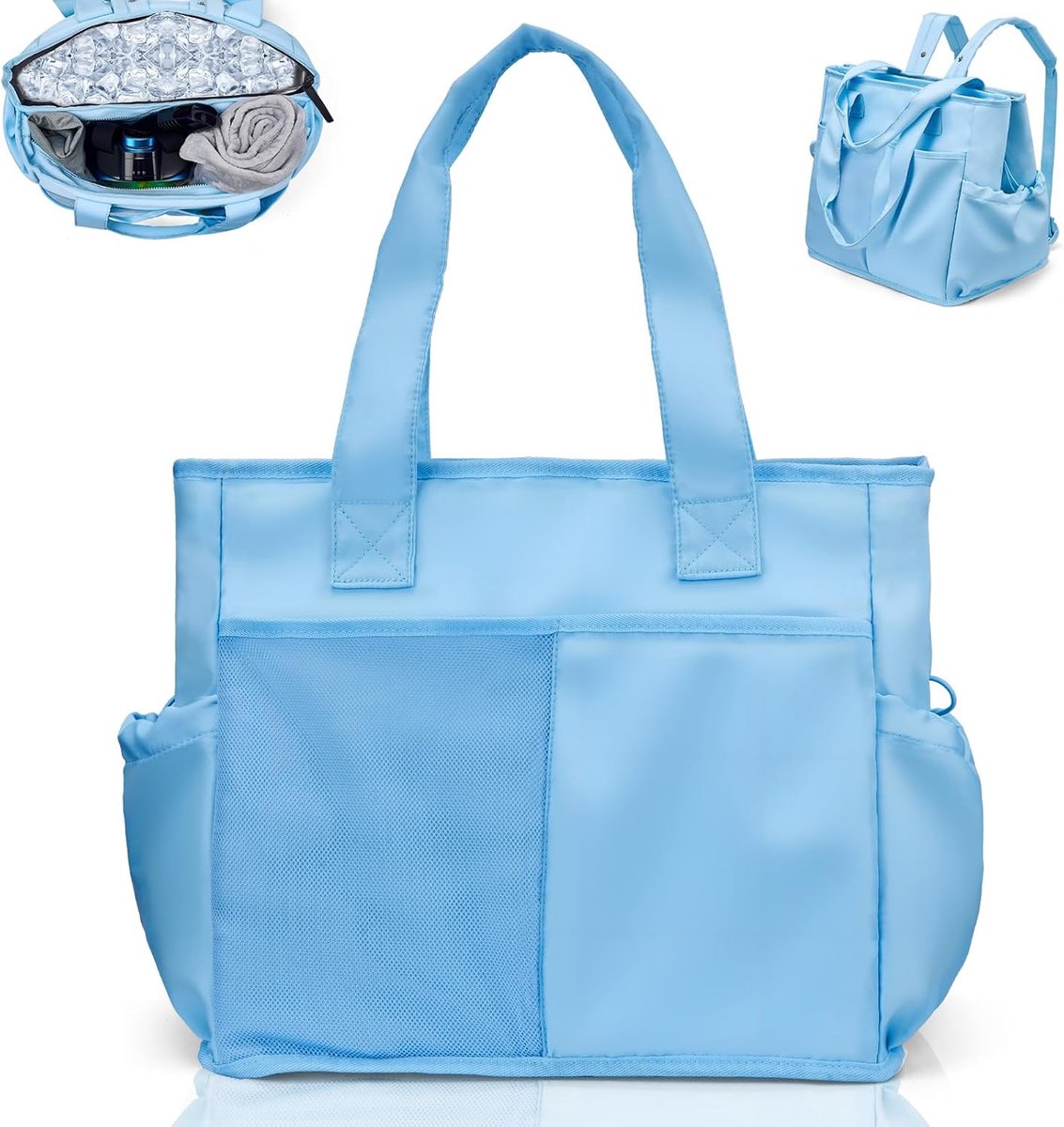 Picknicktas - Picknickmand - Lunchtas - Lunch Bag - Koeltas - Koelrugtas - Koelrugzak - Cooler Bag - Thermotas - Polyurethaanschuim - 26L - Lichtblauw - van Imperatoris