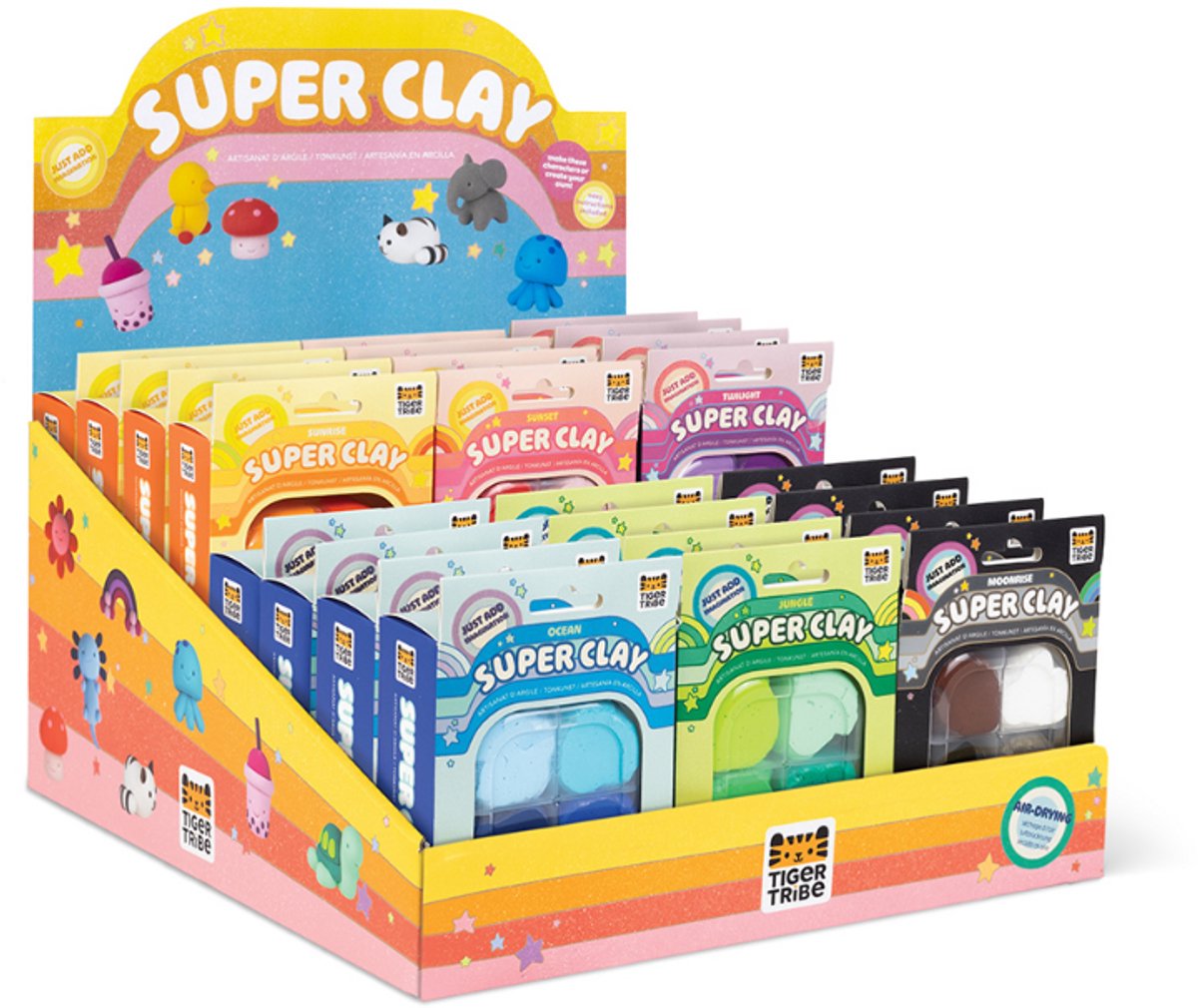Tiger Tribe Super Clay Stationery set - creatieve klei speelset.