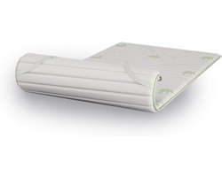 Matras Topper - Memory Foam - Extra Comfort - Aloe Vera Stof - 160x200 cm - Geel