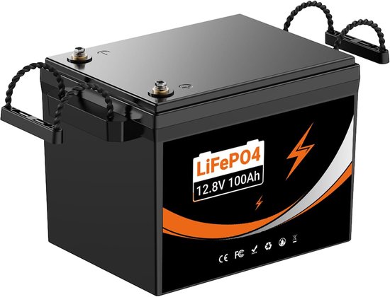 Lithium Accu - LiFePO4 Batterij - Camper Energie - 4000+ Cycli - 12V 100Ah
