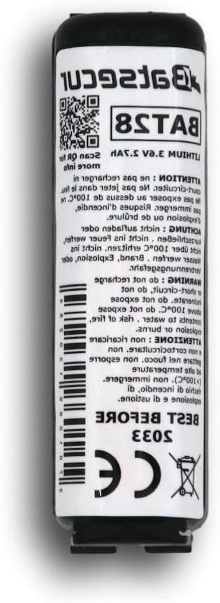 Alarm Batterij - Detector Batterij - Beveiligingssystemen - Hogere Capaciteit - 3.6V 2.7Ah