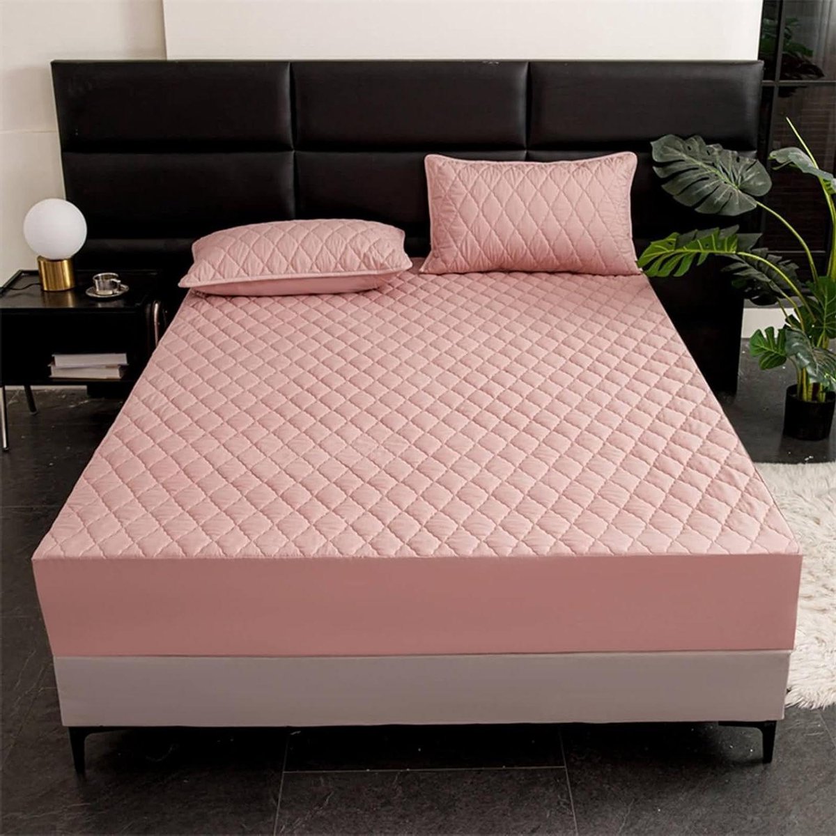 Hoeslaken met kussenslopen - Beddengoed set - Slaapkamer decoratie - Elastische hoeken - 9