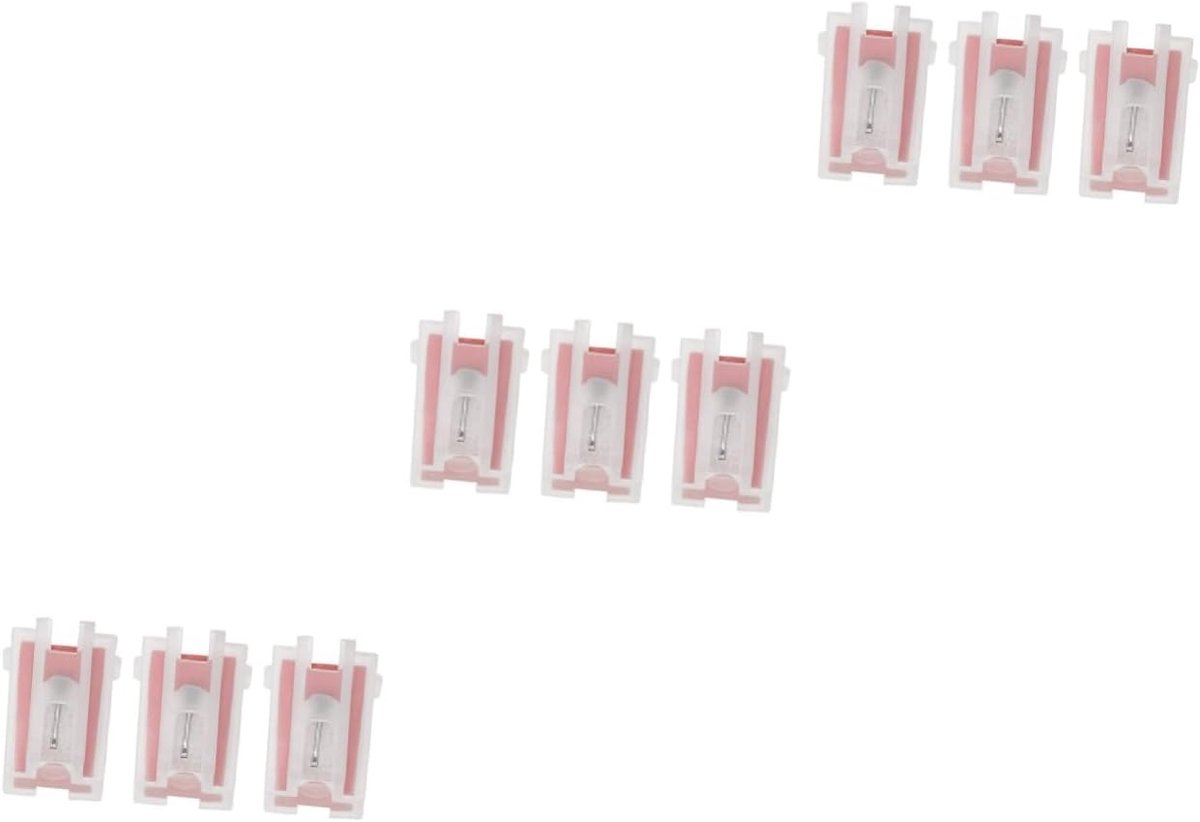 Platenspeler Naalden - Stylus Fonograaf - Vinyl Luisteren - Beschermt Uw Platen - 1.7 x 0.9 cm - Rood
