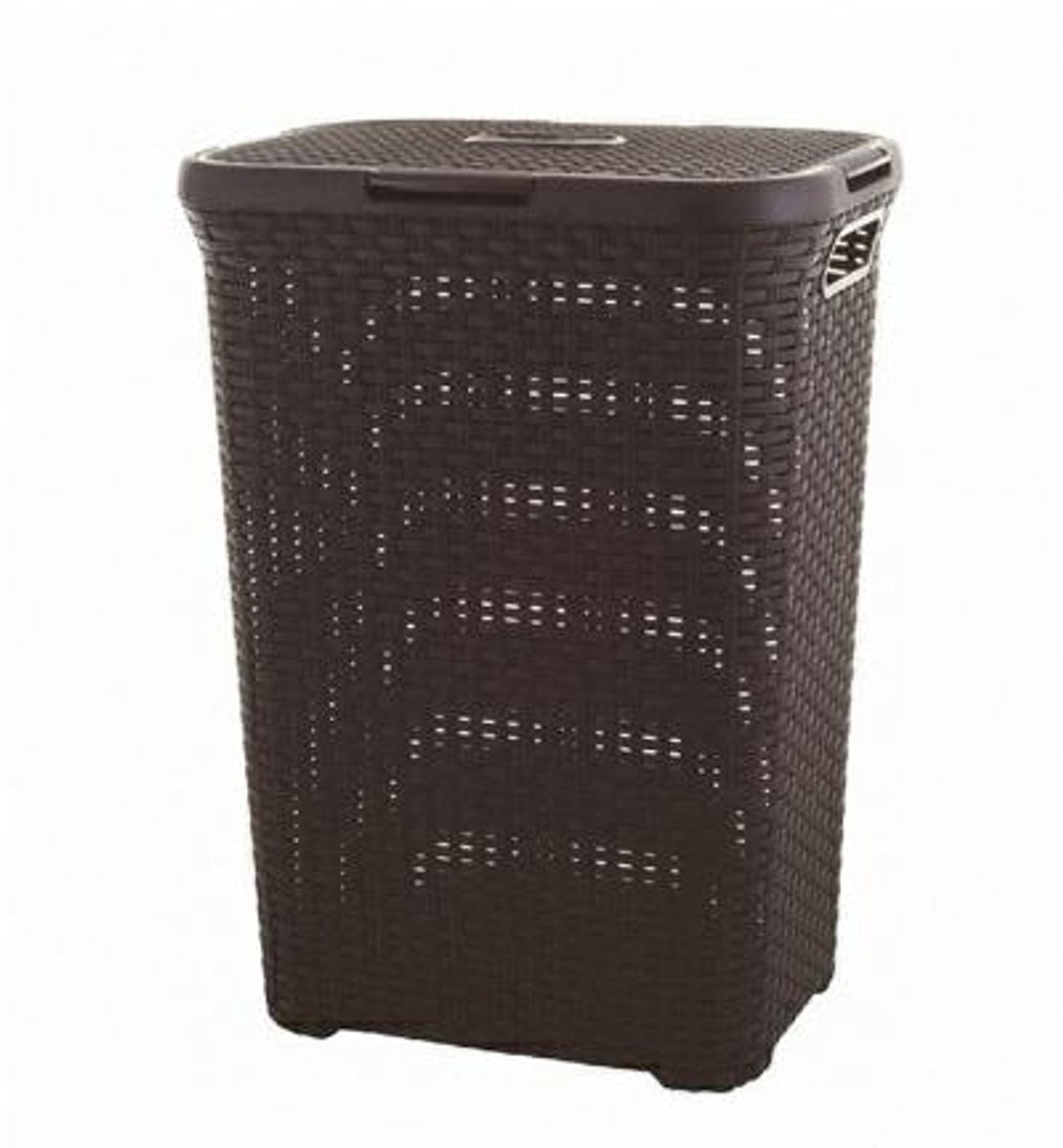 Bol.com Curver Style Wasmand met deksel - 60L - Bruin aanbieding