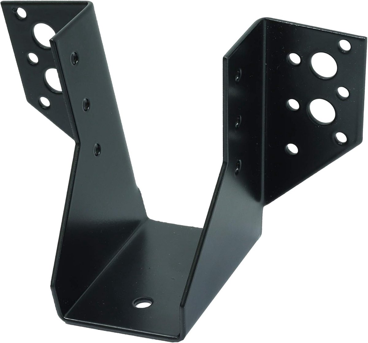 Balkdrager Zwart - Houtverbinder - Stevig Bevestigen - 23 Schroefgaten - 50 x 100 mm - Zwart Verzinkt