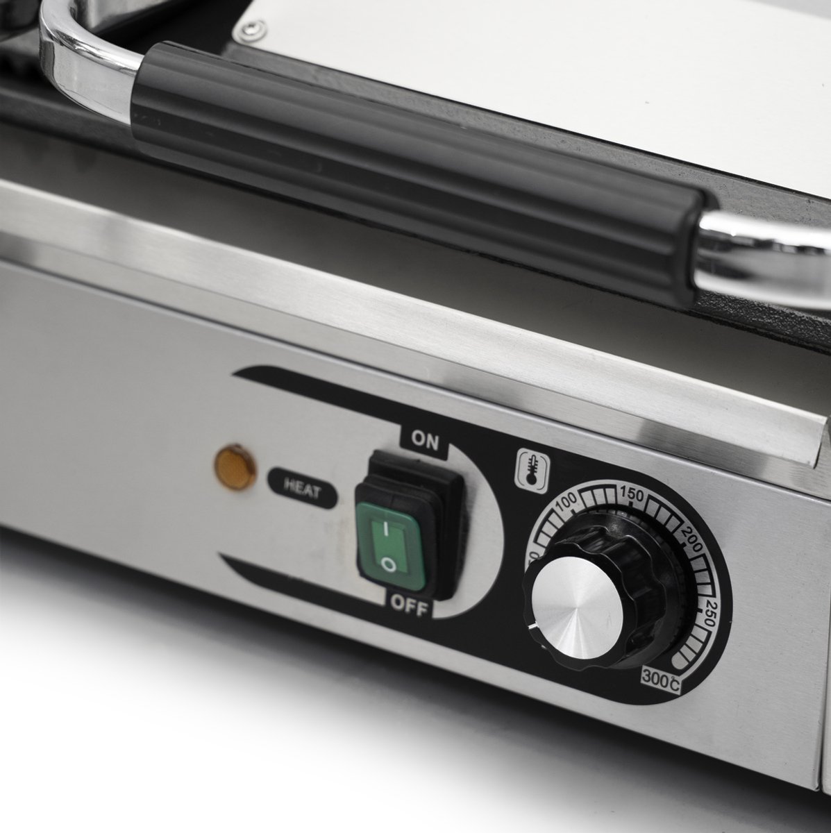 HCB - Professionele Horeca Paninigrill - geribbeld/glad thumbnail 2