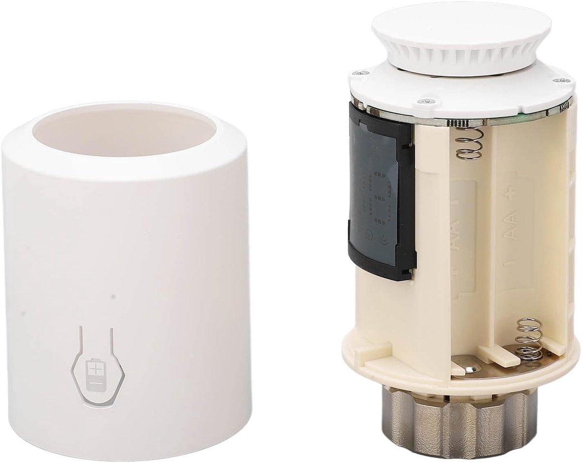 Slimme Radiatorthermostaat - Verwarmingsregeling - Energie Besparen - Compact ABS Ontwerp - 10 x 9 x 6 cm