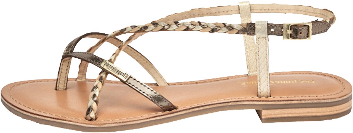 Monatres leren sandalen