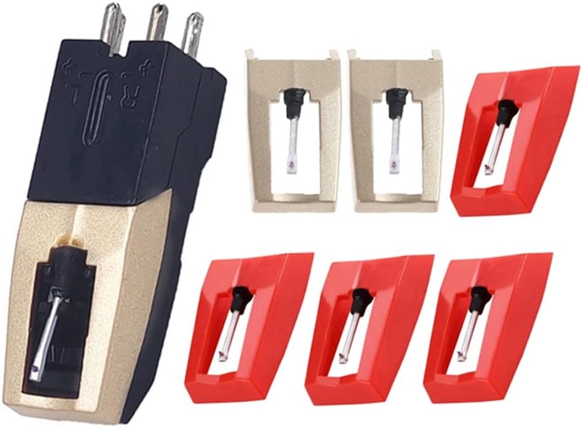 Platenspeler Naalden - Naaldvervanging Set - Muziek Luisteren - Diamant Stylus - 6 Stuks