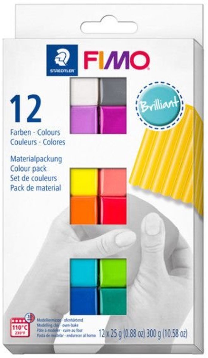 FIMO soft - ovenhardende boetseerklei - colour pack - 12 brilliant colours — afbeelding 7