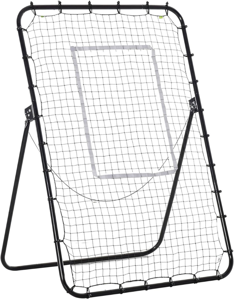 REN® Rebounder Voetbal - Bouncer Voetbal - Trainingsmateriaal Voetbal - Zwart- 179cmx 123cm x 1cm; 7.04 kg