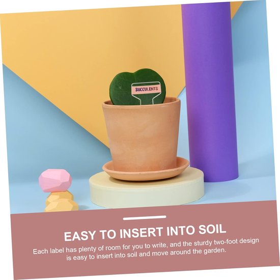 Plantenlabels Tuin - Borden Buiten - Planten Herkennen - Duurzaam Metaal - 15x6.5cm - Zilverkleurig — afbeelding 3