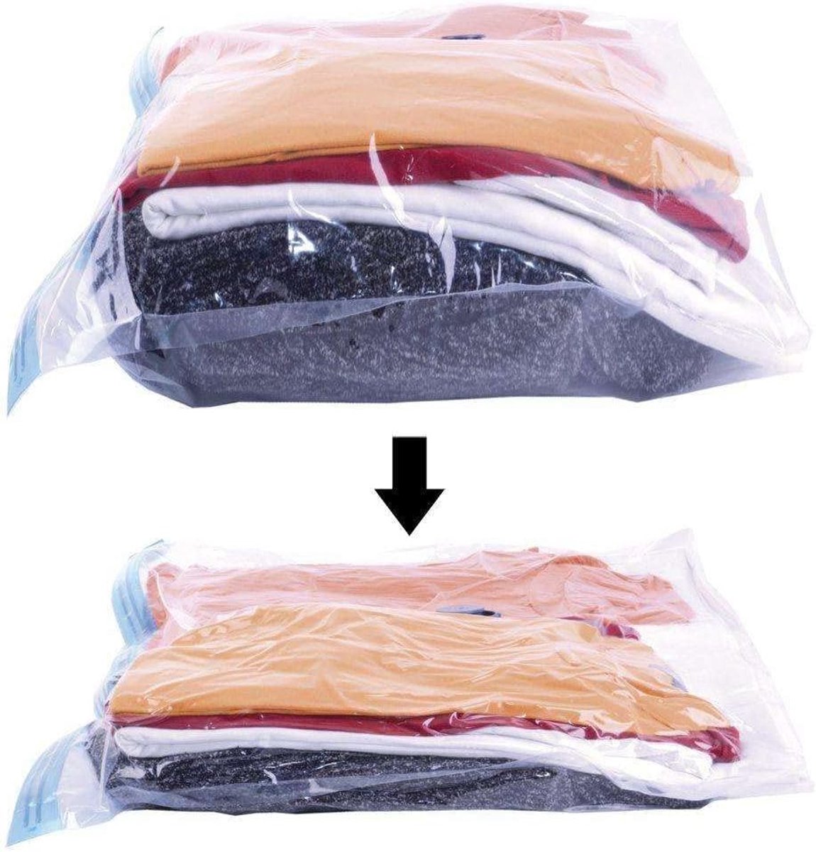 Vacuümzakken Set - Kleding Opbergzakken - Ruimte Besparen - Herbruikbaar Sterk - 100x70 cm