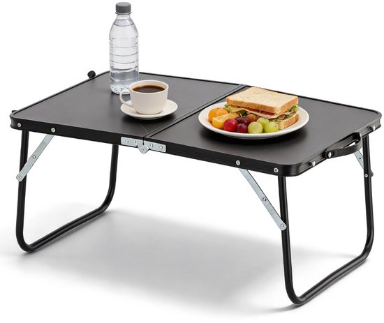 Opvouwbare kampeertafel, draagbare kampeertafel, zwart 60x40x26,5cm van Merkloos — afbeelding 4