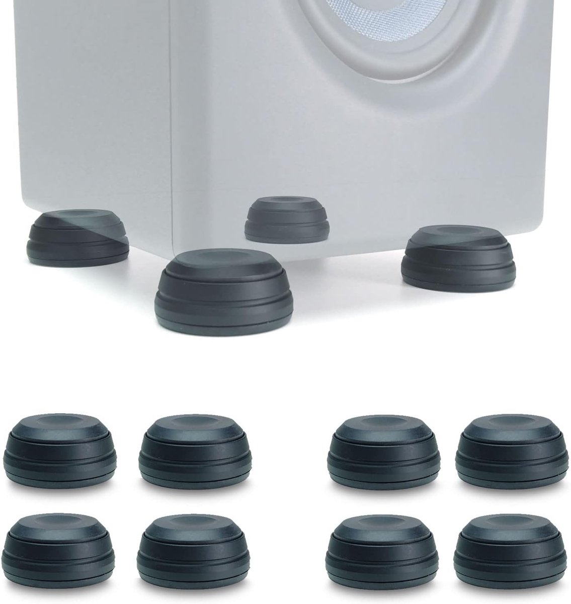Luidspreker Trillingsdempers - Boxen Poten - Verbeter Geluid - 2-Delig Flexibel Ontwerp - 40mm x 18mm