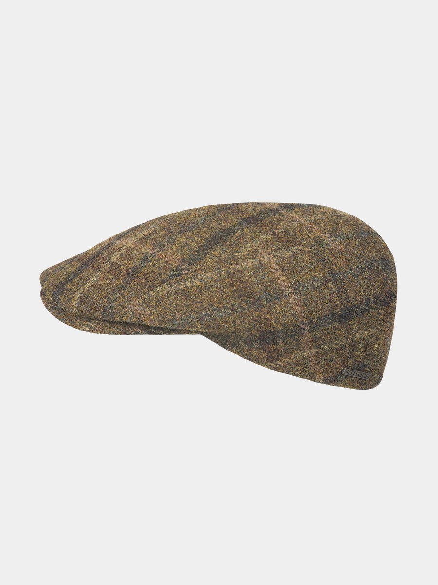 Earl - Harris Tweed flat cap - Bruin