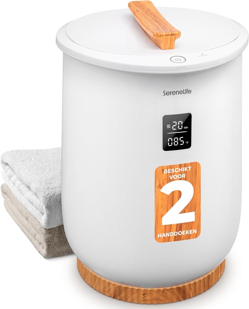 Handdoekwarmer - Dekenwarmer - Badkamer Comfort - Digitaal Display - 20L Capaciteit - Wit
