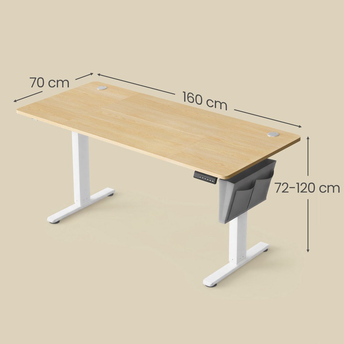 SONGMICS SONGMICS Elektrisch Zit-Sta Bureau - afbeelding 2