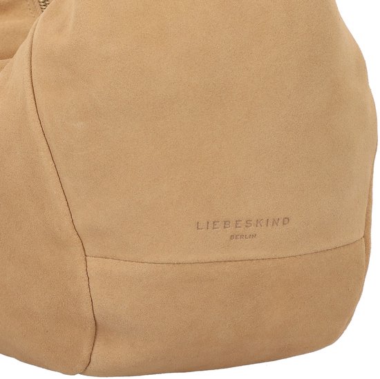 LIEBESKIND BERLIN Cuir Sac à épaule Farrah Hydro Suede Hobo Bag Beige