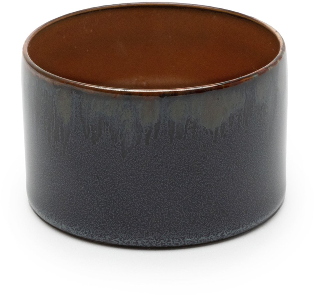 Serax Terres de Rêves Beker - Ø7,5 x H5 - Dark Blue / Rust - 8 stuks