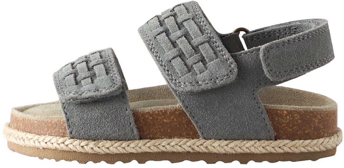 Next - Jongens - Geweven suède sandalen met klittenbandsluiting - Grijs