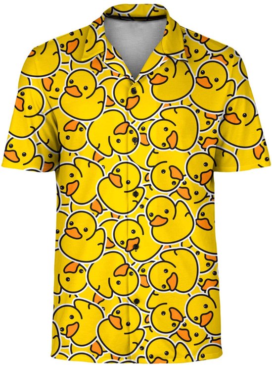 Hawaii blouse - Shirt - Foute party outfit - Mannen - Heren - Met ijsjes print - Maat L