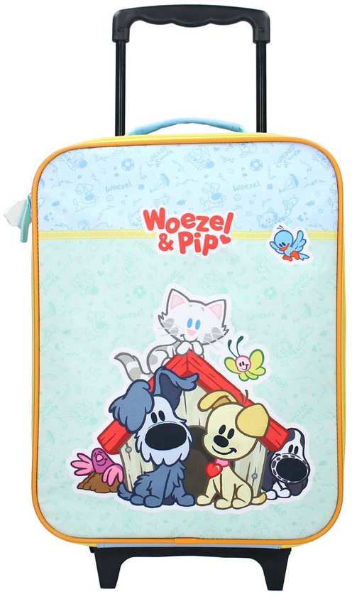 Vadobag Woezel & Pip kinderkoffer trolley - kleurrijke reiskoffer.