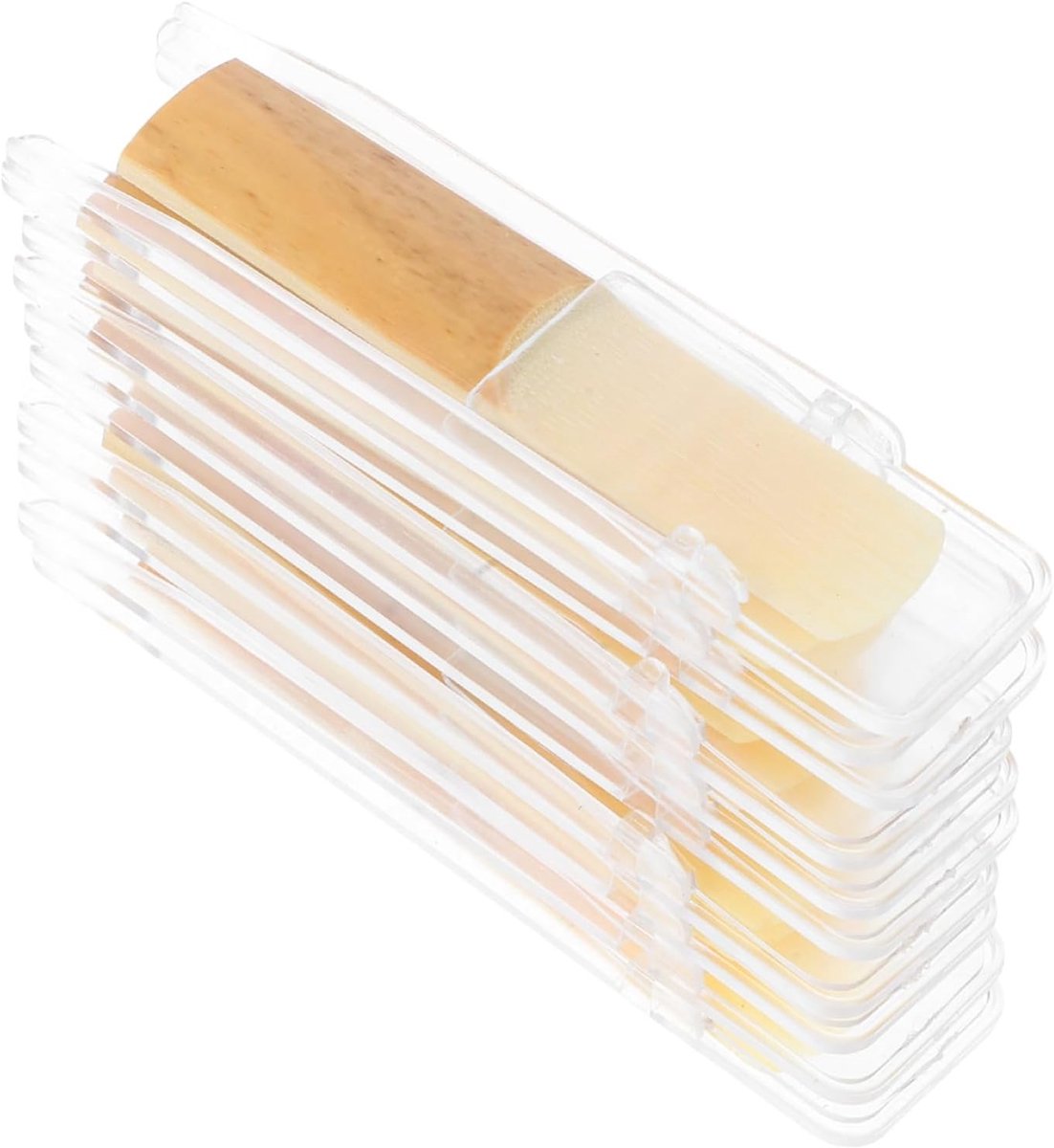 Saxofoon Rietjes - Bb Sax Rietjes - Muziek Maken - Set van 10 - 7.3x1.9cm - Beige