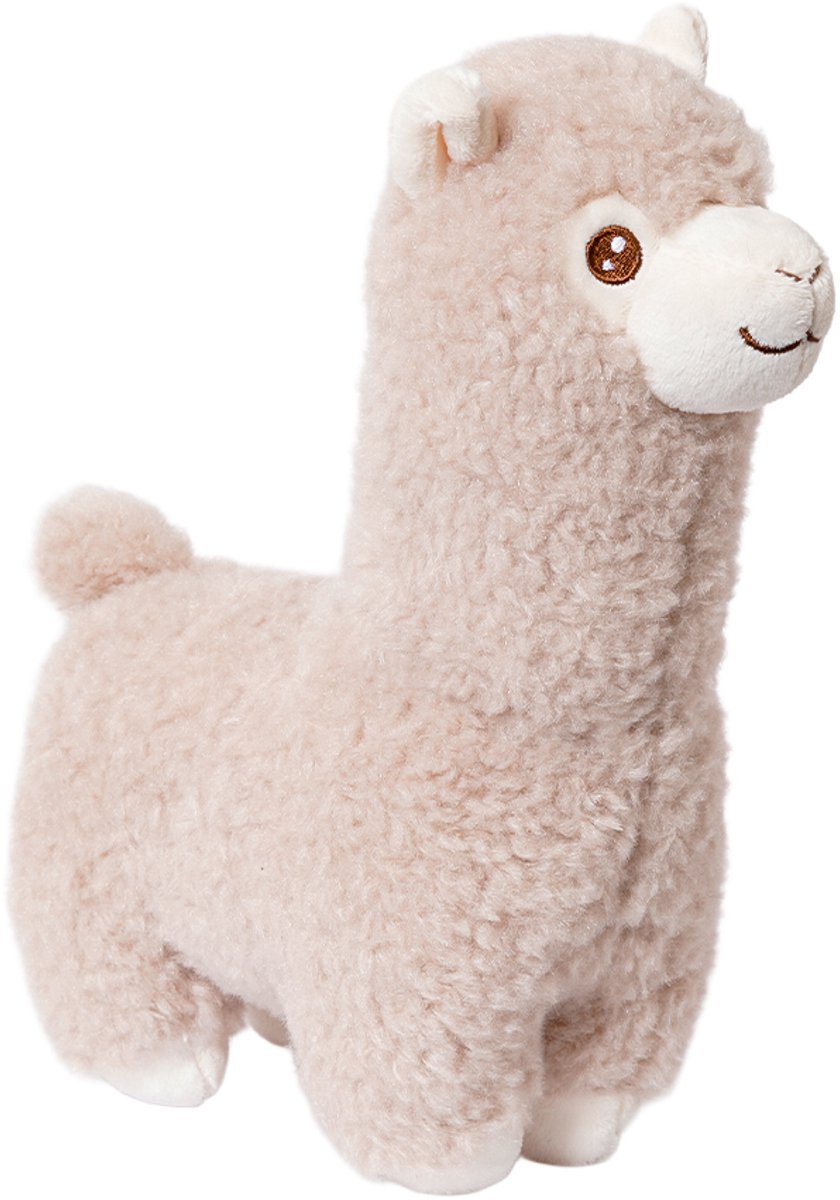 Speelgoedtopdeals - Knuffel Alpaca Beige/Grijs ECO - 23 cm