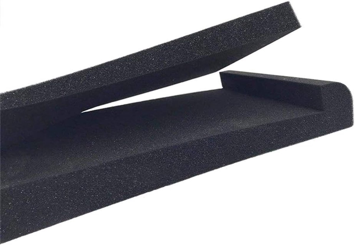 Monitor Isolatie Pads - Speaker Dempers - Studiogeluid Optimaliseren - Hoge Dichtheid Schuim - 28x19cm Oppervlak - Zwart