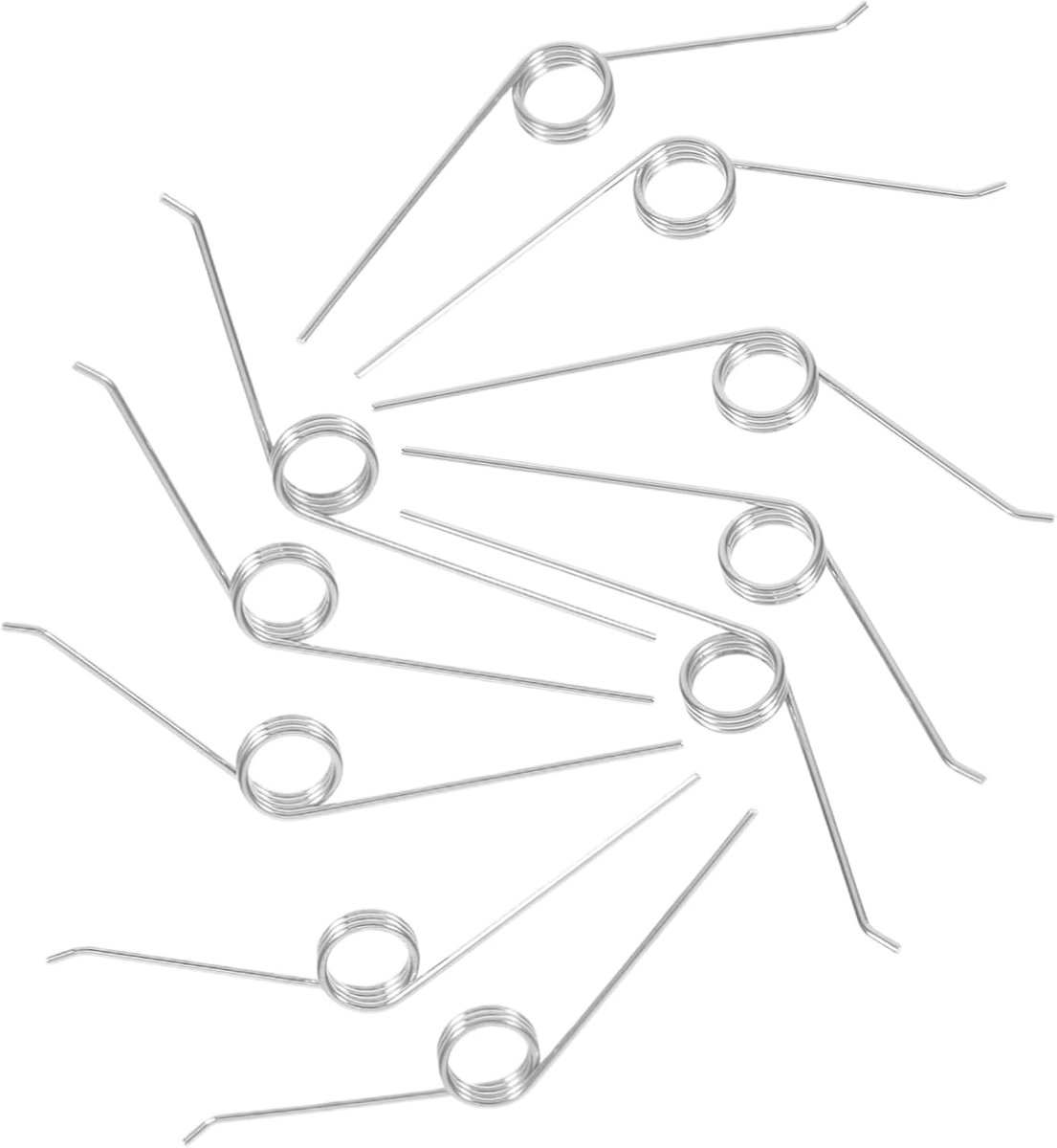 Kleine Torsieveren - Reparatieonderdelen - Vuilnisbak Deksel - Duurzaam IJzer-Nikkel - 5.4 cm Lengte - Zilverkleurig