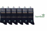 Livoni Bamboe Sokken 6 paar - Naadloos - Marineblauw- Maat 40-44