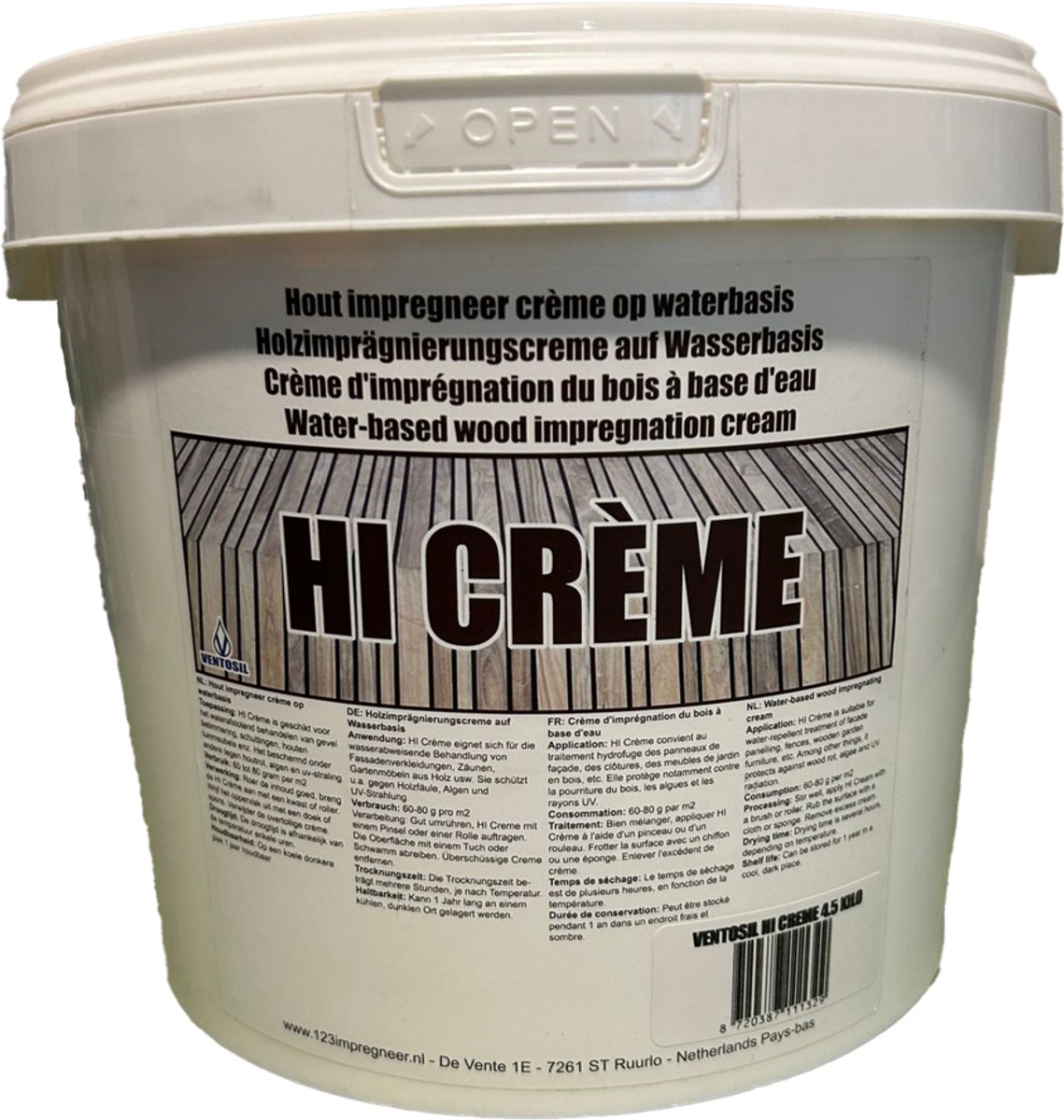 HI Crème 4,5 Kg (ca. 55m2)